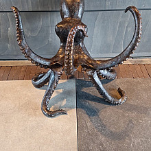 Beeld - Brons Octopus 2 ca. 75 cm