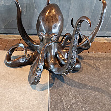 Beeld - Brons Octopus 1 ca. 45 cm