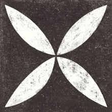 Keramiek Solostone Decor 70x70x3,2 Belgian Stone Flower White