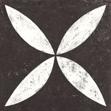 Keramiek Solostone Decor 70x70x3,2 Belgian Stone Flower White