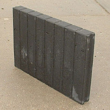 Blokjesband 6x60x50 zwart