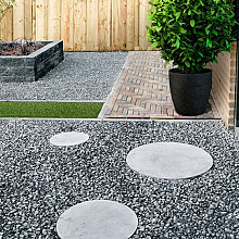 Schellevis Staptegel Rond 100x8 grijs