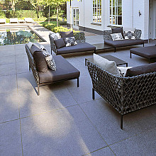 Orient Black 100x100x3 gevlamd geborsteld