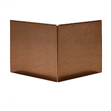 Kantopsluiting Single 10cm Corten (hoekstuk) uitwendig