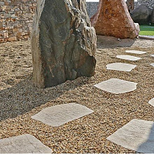 Staptegel keramiek ca. 36x42x2 Beige