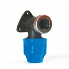 PA BLULINE PLUS PP, Drinkwater PE klemkoppeling, Muurplaat, 25 mm x 3/4