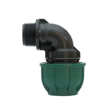 Stadex PP, Irrigatie PE klemkoppeling, Knie 90°, 25 mm x 1/2