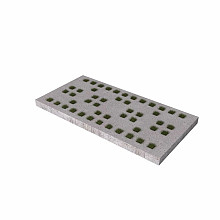 Schellevis Grasbetonplaat Matrix 100x200x10 grijs