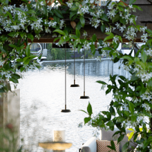 Sway Pendant Pearl Grey (zonder base)