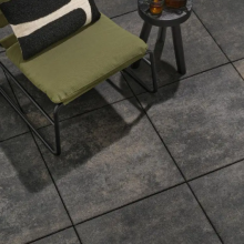 Trippel T 30x60x4 Zwart/Grijs Genuanceerd