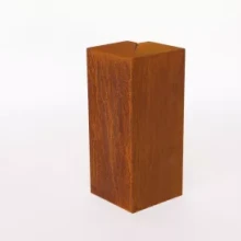 Overzetstuk muurelement hoekstuk 20x45x15,8 Corten