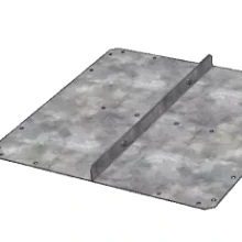 Bodemplaat - VERZINKT 60x60 cm.