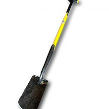 Zwanenhalsspade met opstapjes fibersteel 780 mm