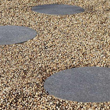 Ronde staptegel keramiek ca. Ø 37,5cm Grey