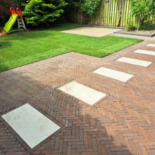 Gebakken bestrating nieuw