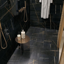 GeoCeramica 60x60x4 Saint Laurent Noir