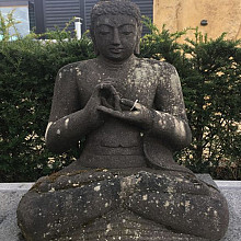 Beeld - Boeddha lava beeld 60 cm