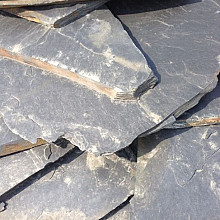 Flagstones Night Black 2/3 cm (ca. 60 kg/m²) op=op (bijna uitverkocht)