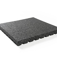 Rubber tegel 50x50x3 zwart