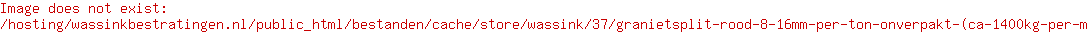 Granietsplit rood 8-16mm per ton ONVERPAKT (ca. 1400kg per m³)