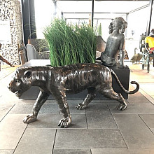 Beeld - Brons tijger ca. 60 cm