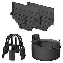 Accessoireset DA-Line (2x eindplaat+onderuitloopstuk+bladvanger)