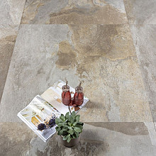 GeoCeramica 100x100x4 Multicolor Stone Mix Natural