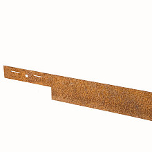 Corten staal 10,2 randbegrenzing 3mm x 10,2 x 2,25 ( bundel 5st, werkend 2,05 mtr /st) incl. 15 penn