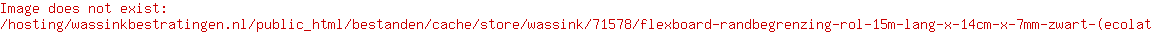 Flexboard Randbegrenzing Rol 15m lang x 14cm x 7mm Zwart (ecolat)