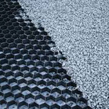 Gravel platen 100% HDPE met onderdoek 160x120x3 Zwart