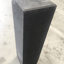 Beton poer 15x15x60 zwart (excl. draad en plaatje)