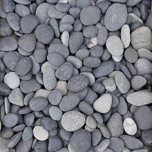 Beach pebbles (minigaas) sierkei 5-7 cm zwart Op=Op
