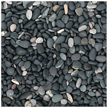Beach Pebbles Zwart 8-16mm per ton ONVERPAKT (ca. 1600kg per m³)