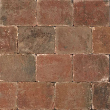 Budget trommelsteen 20x30x6 brons genuanceerd