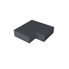 Schellevis traptrede 15x37 hoekstuk 90 graden inwendig antraciet*