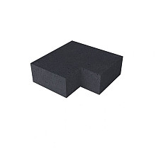 Schellevis traptrede 20x40 hoekstuk 90 graden inwendig carbon*