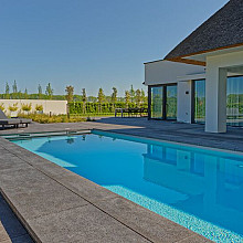 Schellevis zwembadrand hoek 100x100x5 carbon*