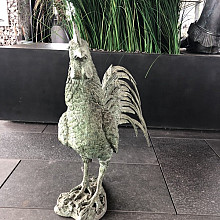 Beeld - Brons haan ca. 50cm