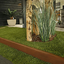 U-profiel ongelijkzijdig opsluitband 6cm 220x4,6x19,6x6,4cm Corten