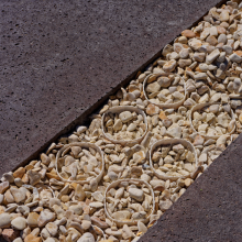 Schellevis zwembadrand hoek rechts 40x60/100x5 taupe*