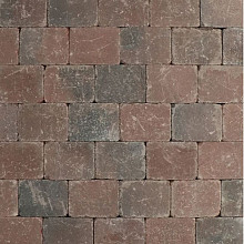 Budget trommelsteen 15x20x6 rood-genuanceerd (uitlopend Op=Op)