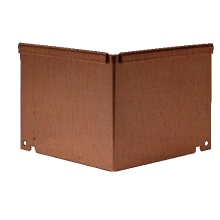 Kantopsluiting Single 16,5cm Corten (hoekstuk) inwendig