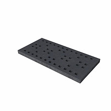 Schellevis Grasbetonplaat Matrix 100x200x10 antraciet