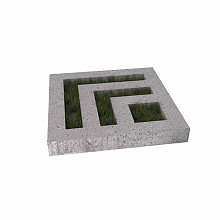 Schellevis Grasbetontegel Leaf 80x80x10 Grijs