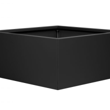 Bloembak vlak - GRAFIET ZWART 90x90x60cm