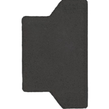 H-verbandsteen half 9,9x16,3x8 Zwart (R)