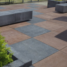 Betonbiels Schellevis 12x20x100 antraciet (met 2cm facet)*
