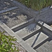 Betonbiels Schellevis 12x20x100 grijs (met 2cm facet)*
