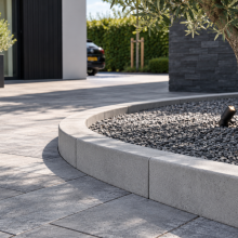 Bochtband 78,5 cm 13/15x25 grijs inw. R=0,5-1-2-3-4-5-6-8-10-12-15