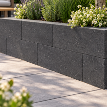 Patioblok strak 15x15x30 Antraciet